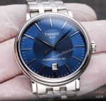 Replica Tissot Carson T122 Stainless Steel Navy Dial Watches Citizen 8215 Movement